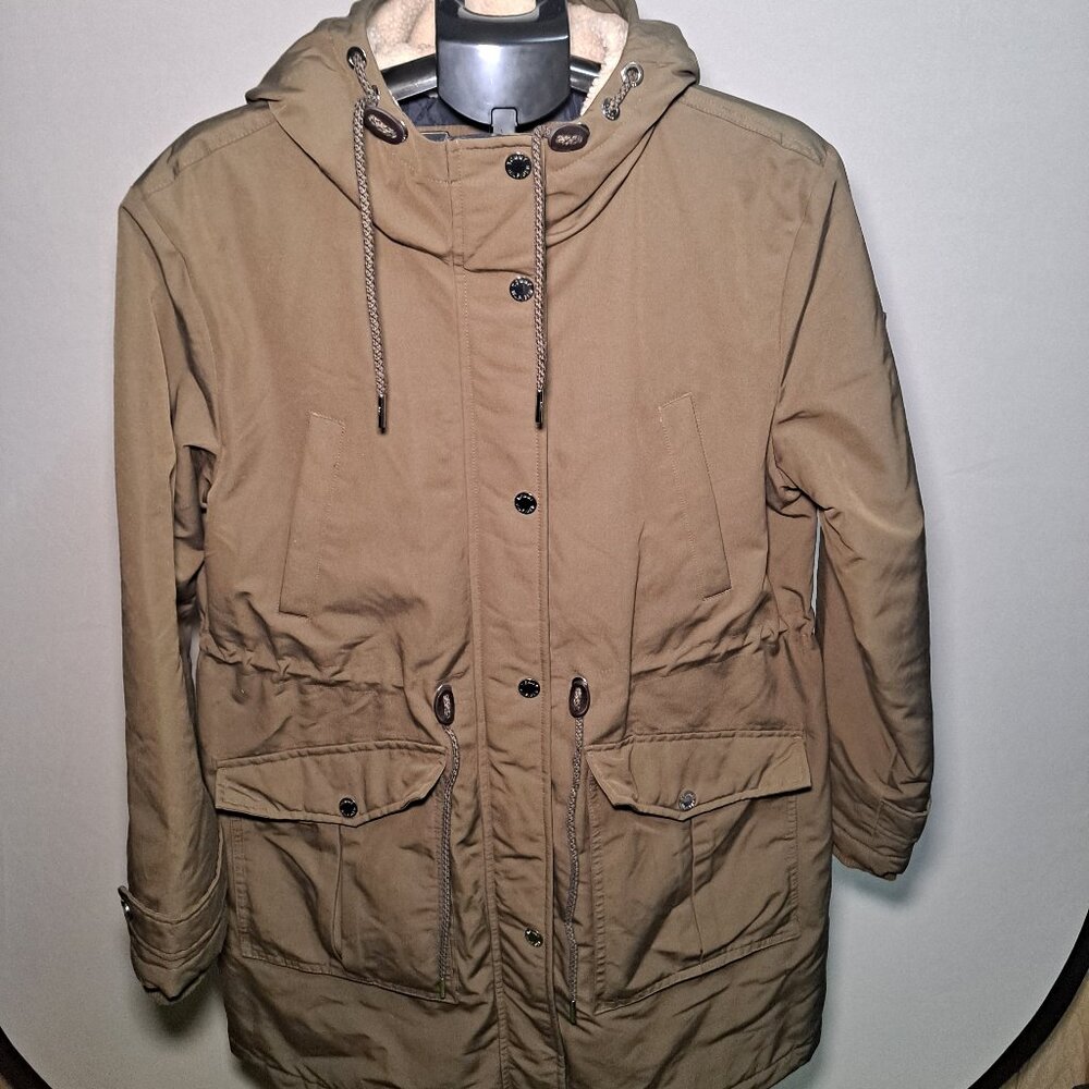 Tommy Hilfiger Women's Sherpa Lined Hood Parka Jacket